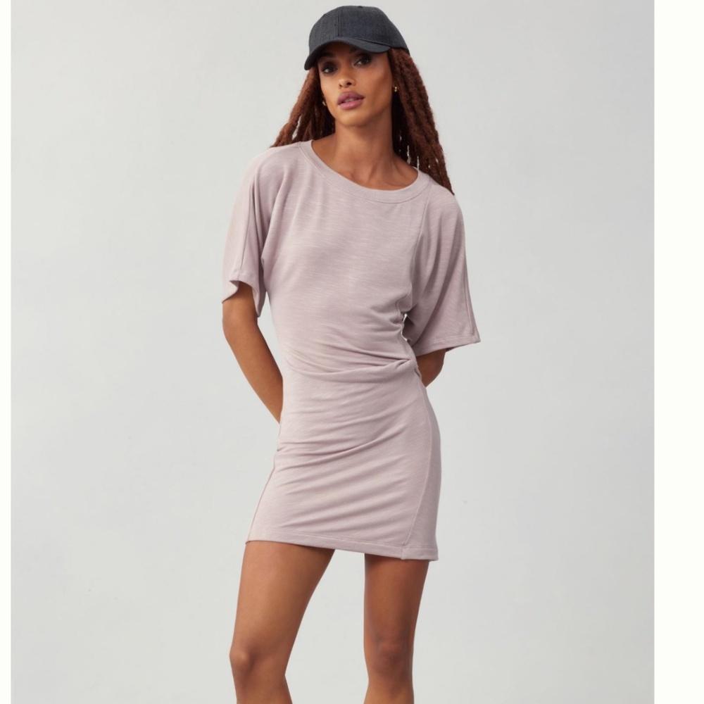 NWT Daily Practice by Anthropologie Side-Twist Tee Dress SMALL PETITE